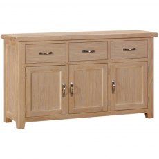 Devonshire Wiltshire Oak 3 Doors 3 Drawers Sideboard