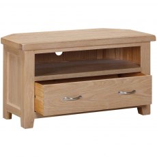 Devonshire Wiltshire Oak Corner TV Unit