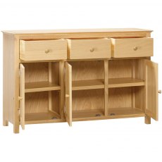 Devonshire Moreton Sideboard With 3 Doors & 3 Drawers