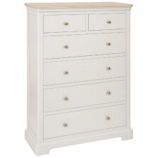 Devonshire Lydford Painted 2 Over 4 Chest Of Drawers