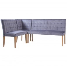 Devonshire Ashbury Velvet Corner Bench Seat