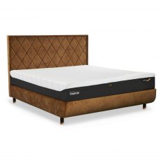 Tempur Arc Static Disc Bedframe With Quilted Headboard