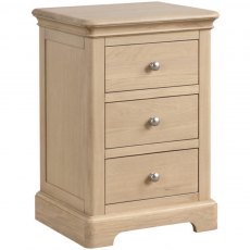 Devonshire Lydford Oak 3 Drawer Bedside Chest Devonshire Lydford Oak 3 Drawer Bedside Chest