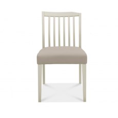 Bentley Designs Bergen Grey Washed Oak & Soft Grey Low Slat Back Dining Chair