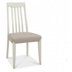Bentley Designs Bergen Grey Washed Oak & Soft Grey Slat Back Dining Chair