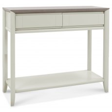 Bentley Designs Bergen Grey Washed Oak & Soft Grey Console Table With Drawer