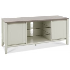 Bentley Designs Bergen Grey Washed Oak & Soft Grey Entertainment Unit
