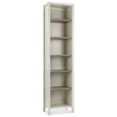 Bentley Designs Bergen Grey Washed Oak & Soft Grey Narrow Bookcase