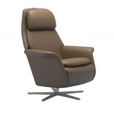 Stressless Sam Upholstered Power Recliner With Sirius Base