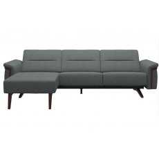Stressless Stella 2 Seater With Wood Inlay & Longseat
