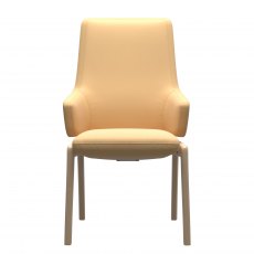 Stressless Vanilla High Back Dining Chair D100 Leg With Arms