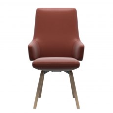 Stressless Vanilla High Back Dining Chair D200 Leg With Arms