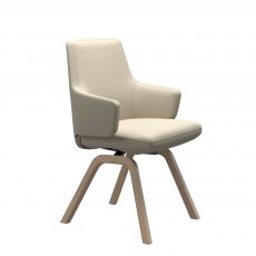 Stressless Vanilla Low Back Dining Chair D200 Leg With Arms