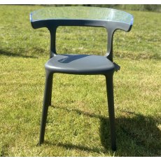 HND Hafren Collection Clear Plastic Stacking Chair
