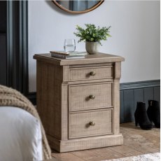 Gallery Direct Vancouver 3 Drawer Bedside Chest