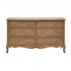 Gallery Direct Chic 6 Drawer Chest Weathered