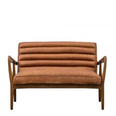 Gallery Direct Datsun 2 Seater Leather Sofa