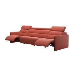 Stressless Emily 4 Seater Sofa With 2 Powered Recliners Wood Inlay