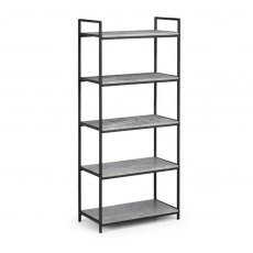 Julian Bowen Staten Concrete Effect Tall Bookcase