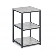 Julian Bowen Staten Concrete Effect Small Narrow Side Table