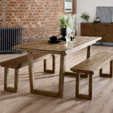 Julian Bowen Woburn Reclaimed Pine Dining Table