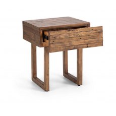 Julian Bowen Woburn Reclaimed Pine 1 Drawer Side Table