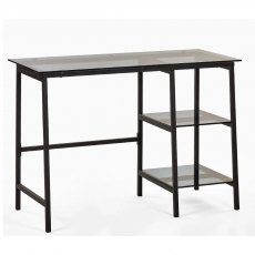 Julian Bowen Chicago Desk Smoked Glass