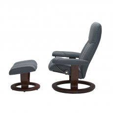Stressless Consul Recliner Chair & Footstool (Classic Base) 3 Sizes