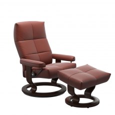 Stressless David Recliner Chair & Footstool (Classic Base) 3 Sizes