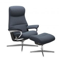 Stressless Philip Cross Base Recliner Chair & Footstool 2 Sizes