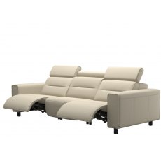 Stressless Emily 3 Seater Sofa With 3 Powered Recliners & Wide Arms