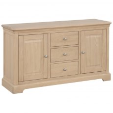 Devonshire Lydford Oak 2 Door 3 Drawer Sideboard