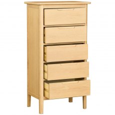 Devonshire Bergen Oak 5 Drawer Wellington Chest Devonshire Bergen Oak 5 Drawer Wellington Chest