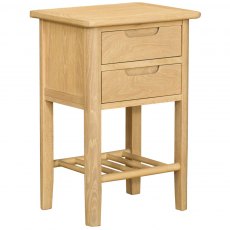 Devonshire Bergen Oak 2 Drawer Bedside