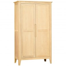 Devonshire Bergen Oak Double All Hanging Wardrobe With Shelves Devonshire Bergen Oak Double All Hanging Wardrobe With Shelves
