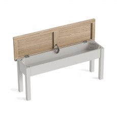 Global Home Modern Country Shallow Storage Bench