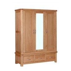 Papaya Trading Chatsworth Triple Wardrobe