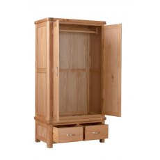Papaya Trading Chatsworth Double Wardrobe With 2 Drawers