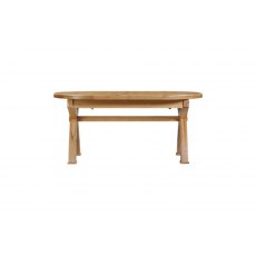 Papaya Trading Kingsbury Oval Extending Cross Leg Dining Table