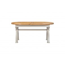 Papaya Trading Kingsbury Oval Extending Cross Leg Dining Table