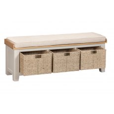 Papaya Trading Kingsbury Hall Bench With Baskets