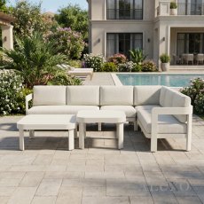 Hafren Outdoor Sofia 6 Seater Luxury Corner Sofa Set Hafren Outdoor Sofia 6 Seater Luxury Corner Sofa Set