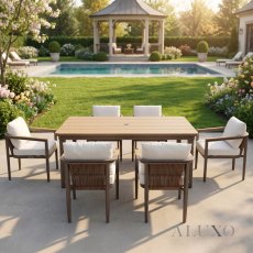 Hafren Outdoor Hemera 6 Seater Luxury Dining Set Hafren Outdoor Hemera 6 Seater Luxury Dining Set