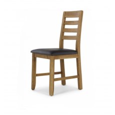 Corndell Bergen Brown PU Leather Dining Chair Corndell Bergen Brown PU Leather Dining Chair