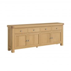 Corndell Normandy 4 Drawer 4 Door Sideboard Natural Corndell Normandy 4 Drawer 4 Door Sideboard Natural