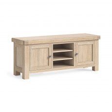 Corndell Normandy Whitewash Medium TV Unit Corndell Normandy Whitewash Medium TV Unit