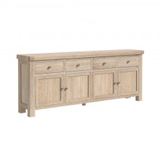 Corndell Normandy Whitewash 4 Drawer 4 Door Sideboard Corndell Normandy Whitewash 4 Drawer 4 Door Sideboard