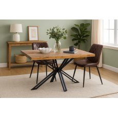 Carlton Furniture Sleeper Wood Dining Table With Open X Leg