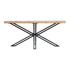 Carlton Furniture Sleeper Wood Dining Table With Open X Leg