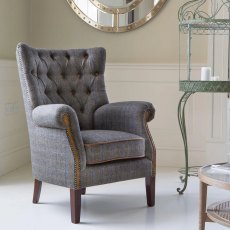 Vintage Sofa Company Hexham Chair Moreland Harris Tweed